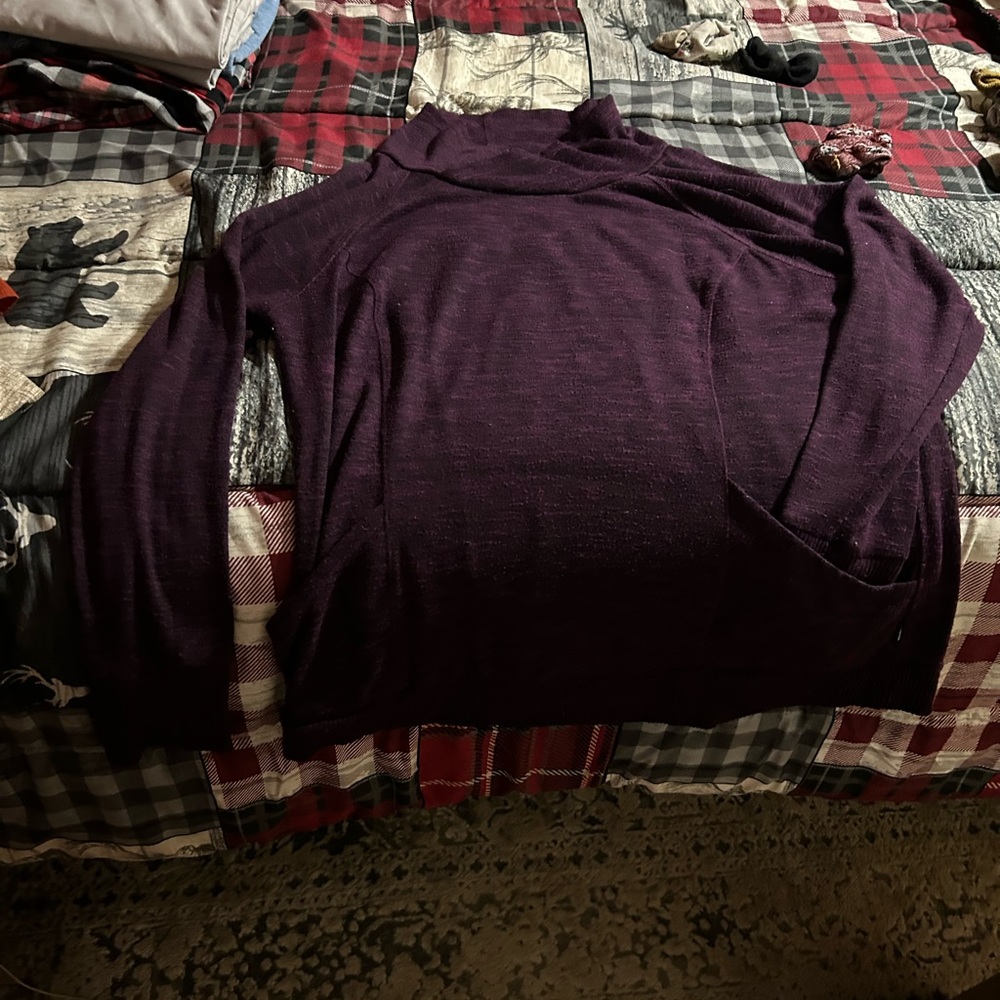 Purple pull over